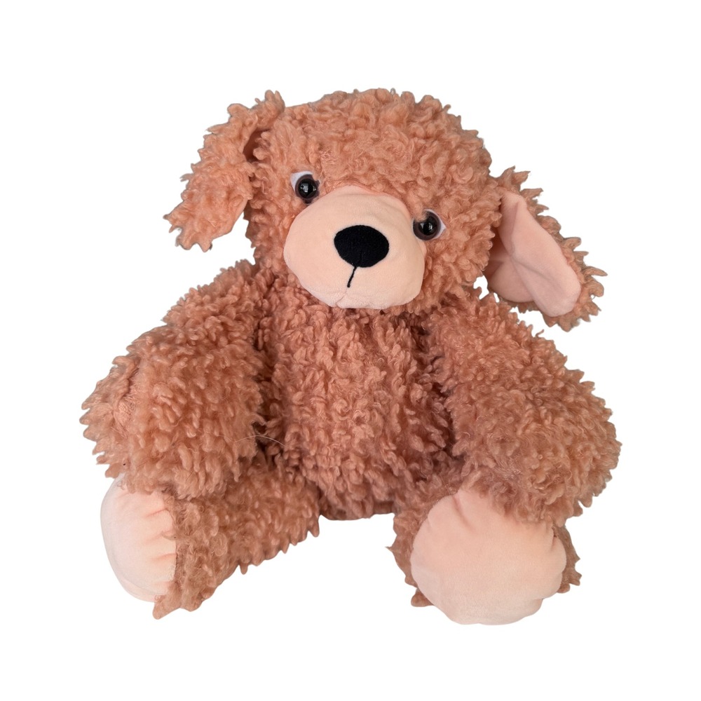 Manhattan Toy Company Teddy Bear Dog Plush Toy Curly Fur Kids Stuffed Animal 15"